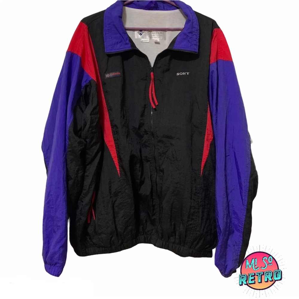 Vintage Columbia Company Windbreaker Sony Large
